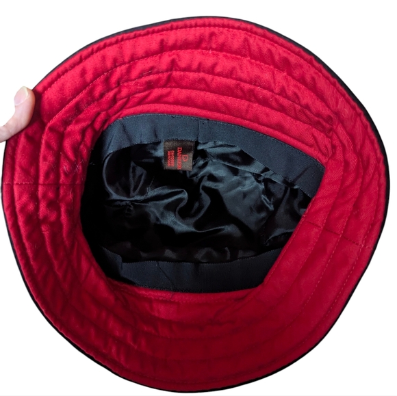 Black Suede Leather Bucket Hat - Picture 4 of 7